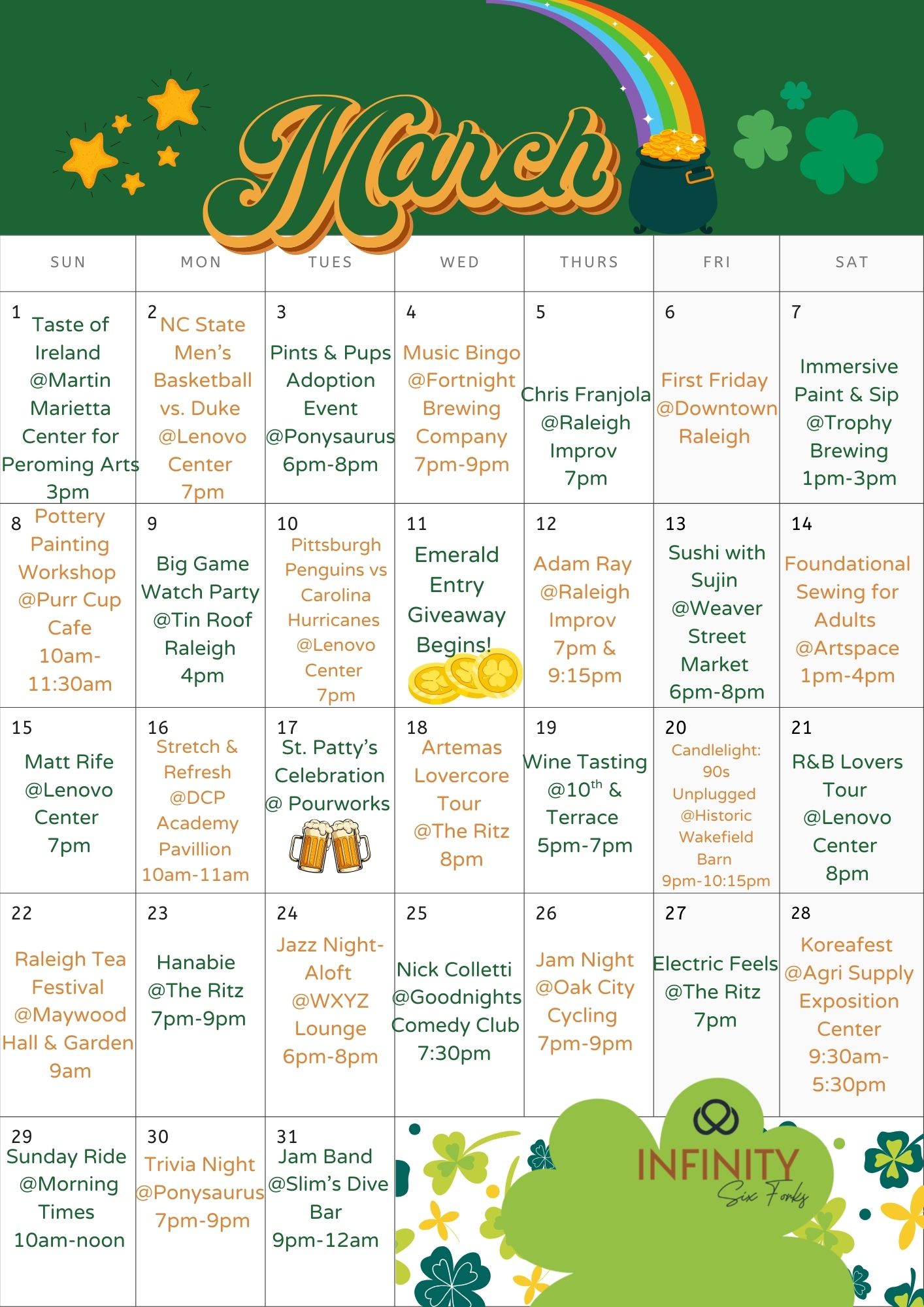 Local events in Raleigh Durham