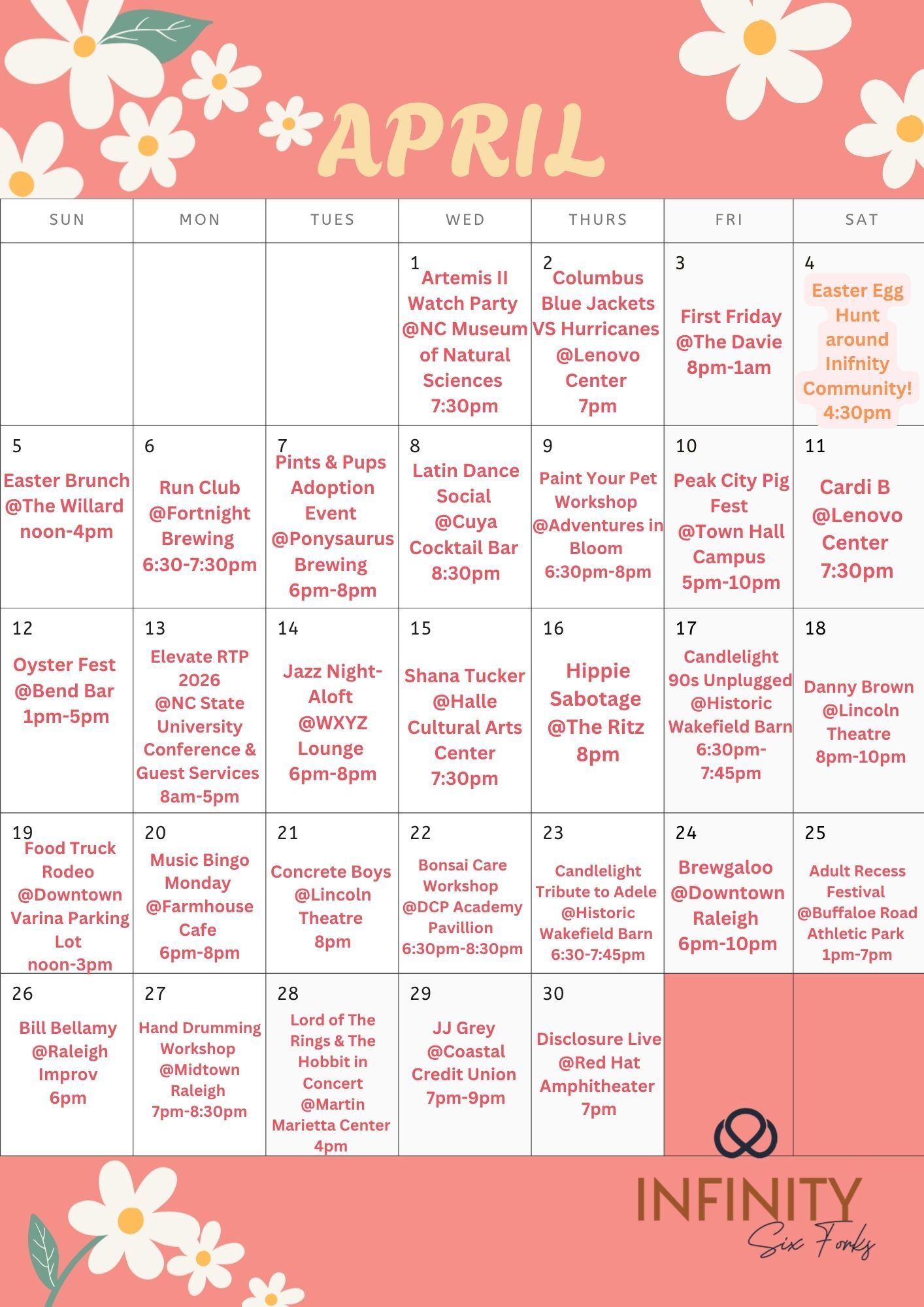 Local events in Raleigh Durham