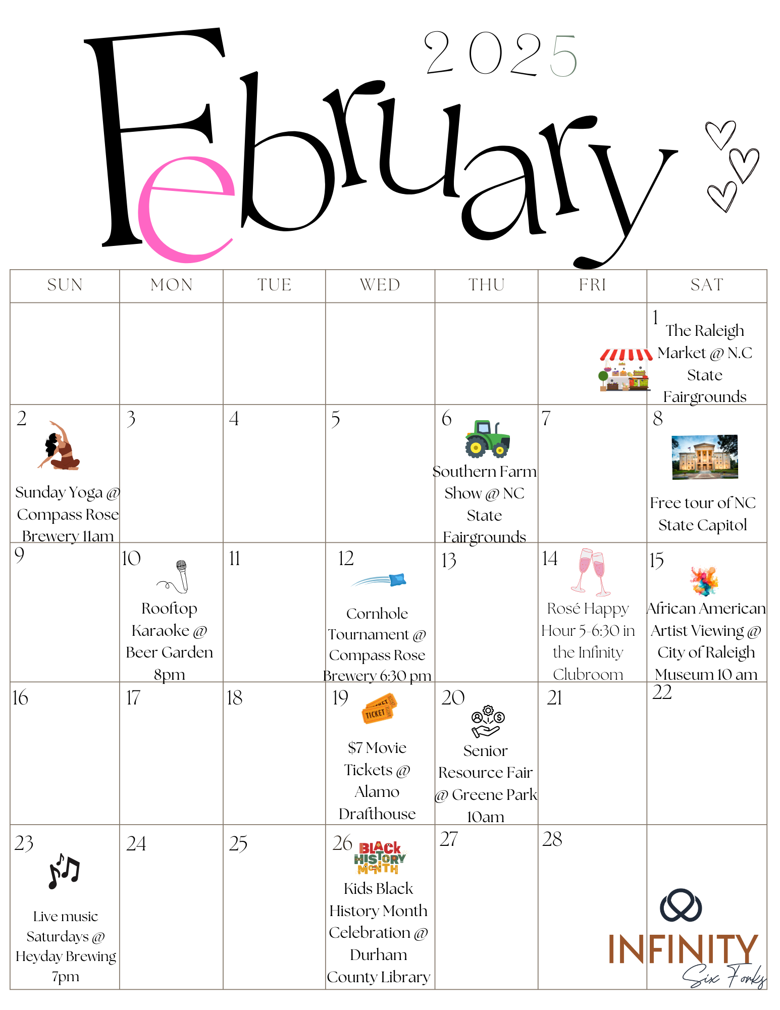 February  Event Calendar