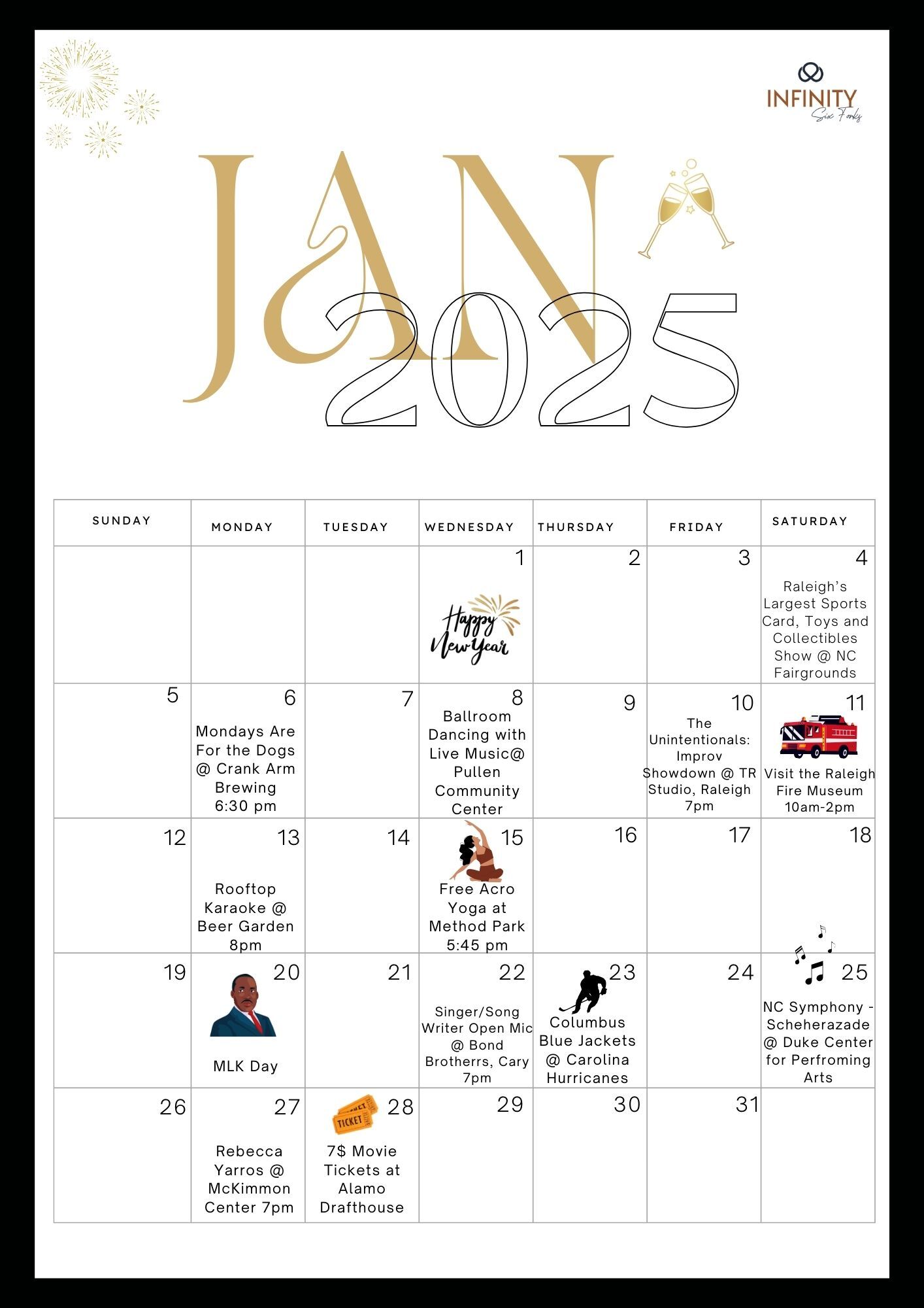 January Event Calendar